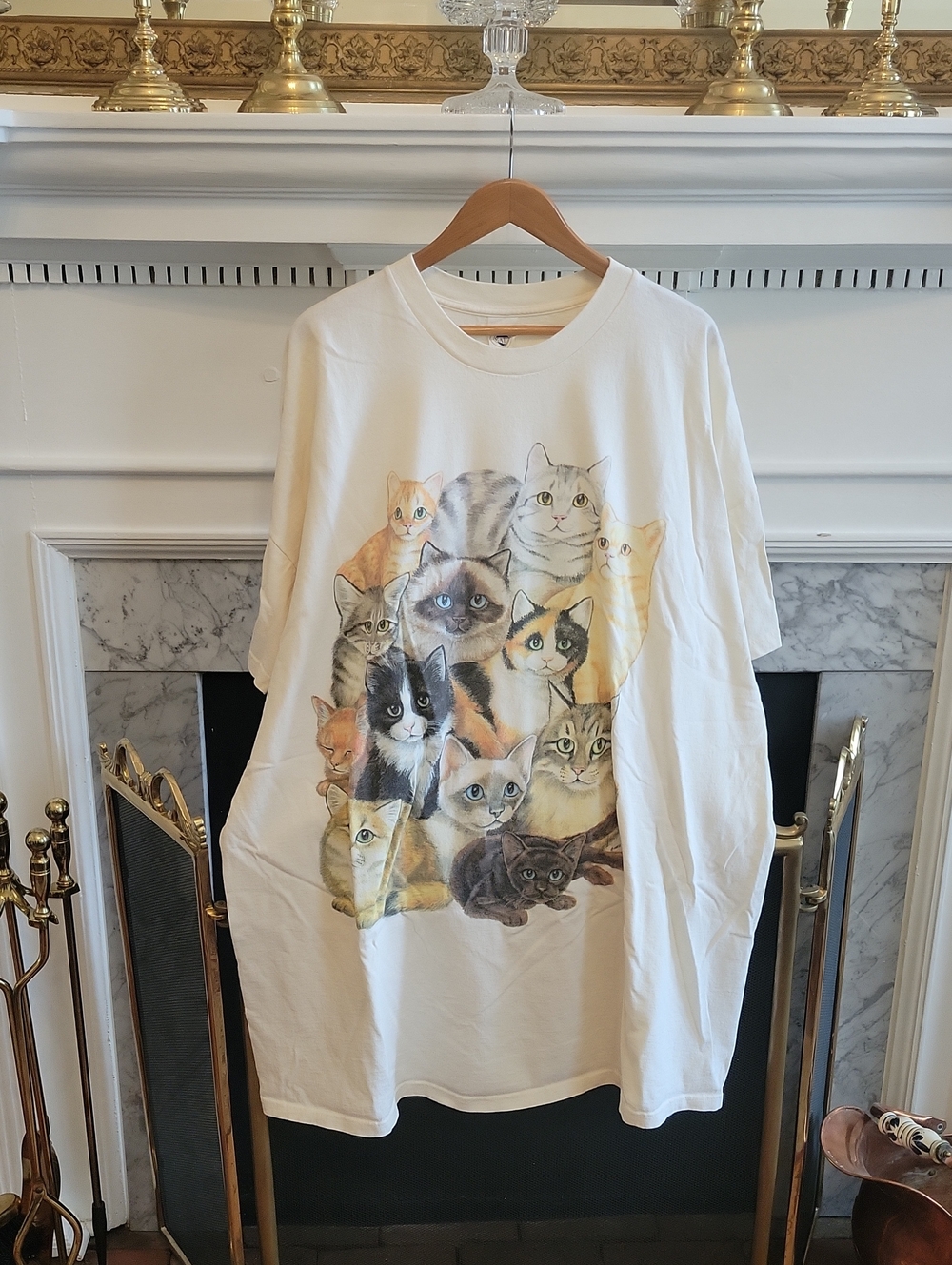 Vtg Cat Tee-shirt